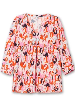Tunika mit 3/4-Arm und Alloverprint<sheego Hot