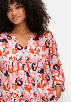 Tunika mit 3/4-Arm und Alloverprint<sheego Hot