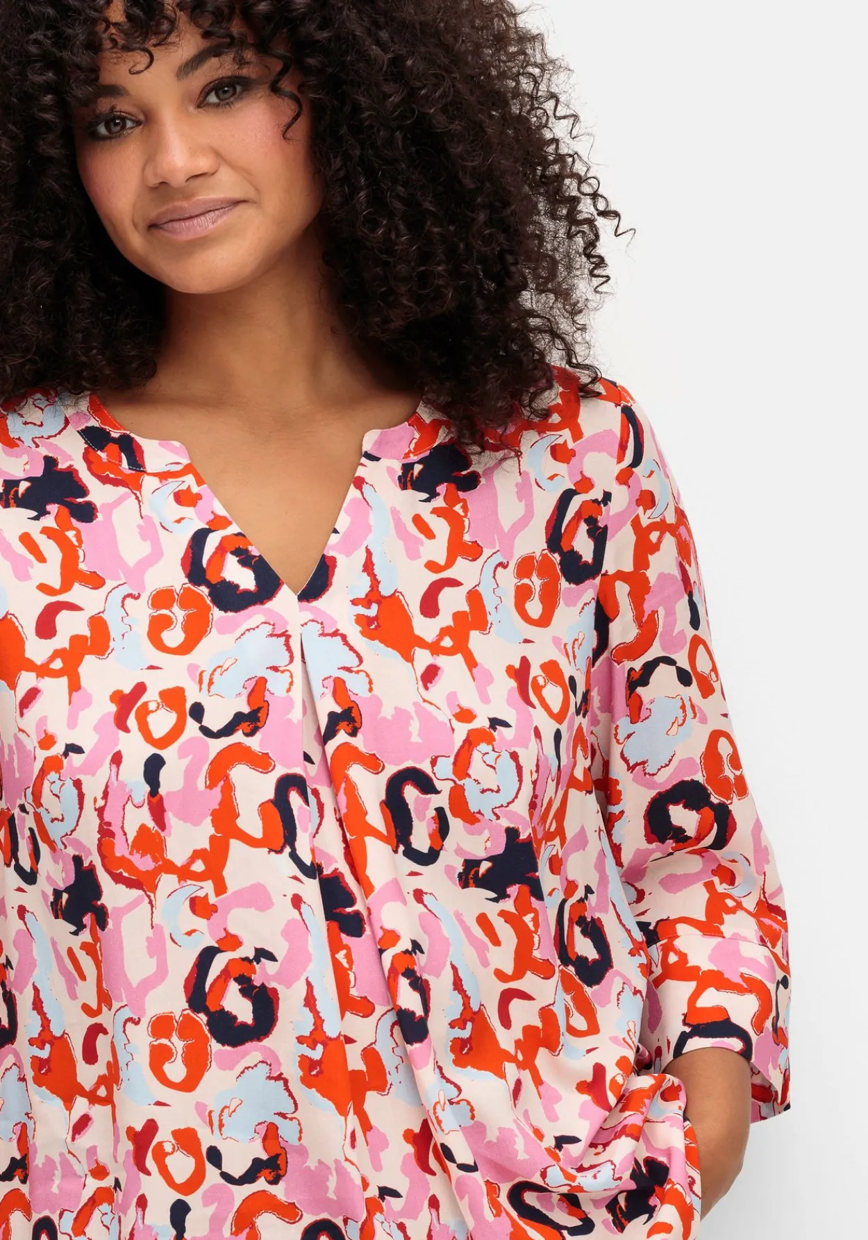 Tunika mit 3/4-Arm und Alloverprint<sheego Hot