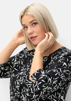 Tunika mit 3/4-Arm und Alloverprint<sheego Online