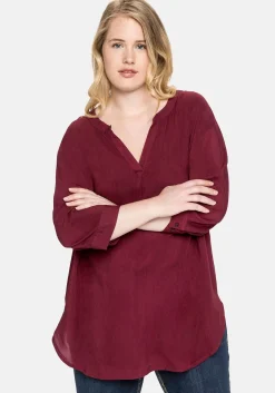 Tunika mit 3/4-Arm und gerundetem Saum<sheego Clearance