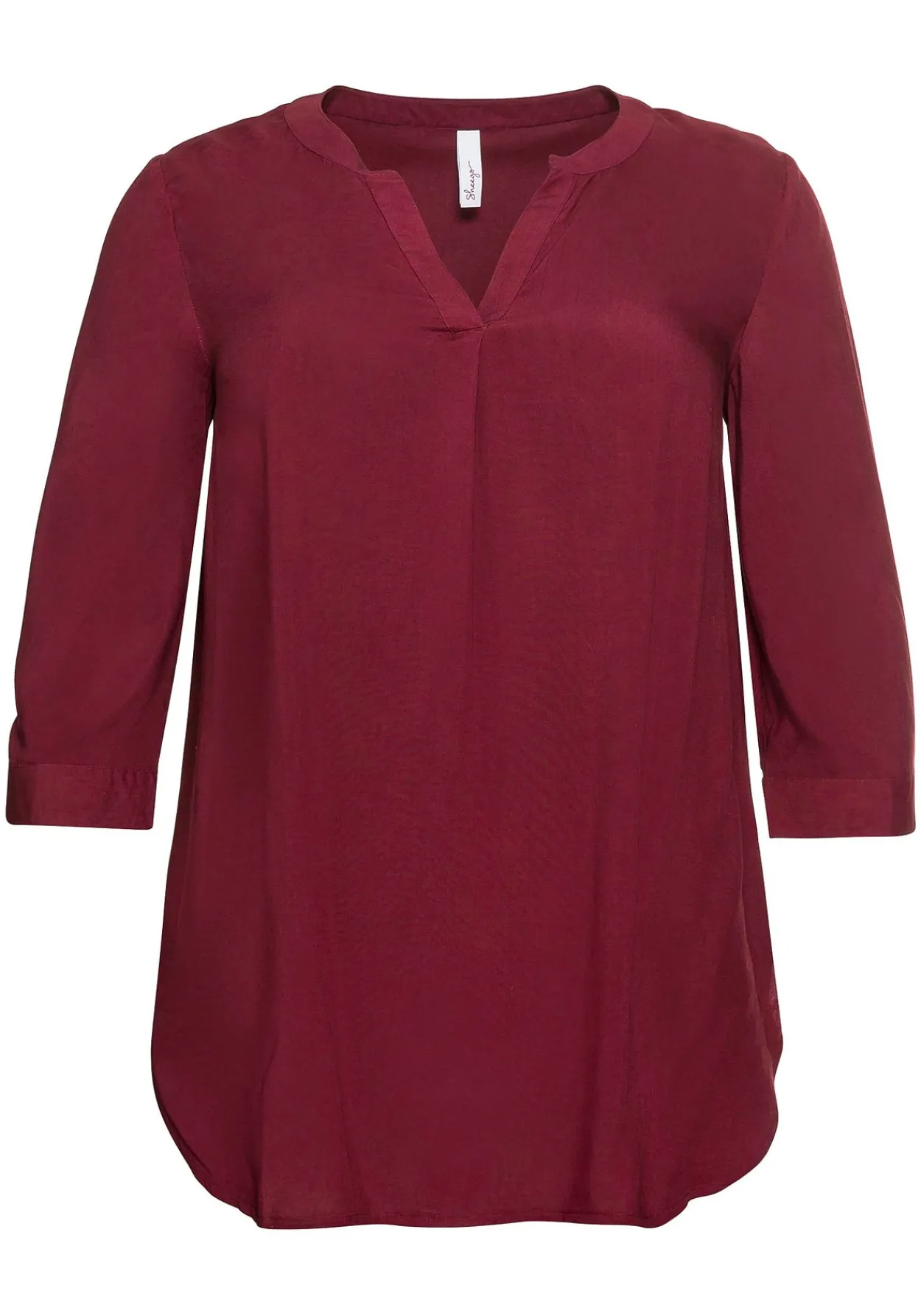 Tunika mit 3/4-Arm und gerundetem Saum<sheego Clearance