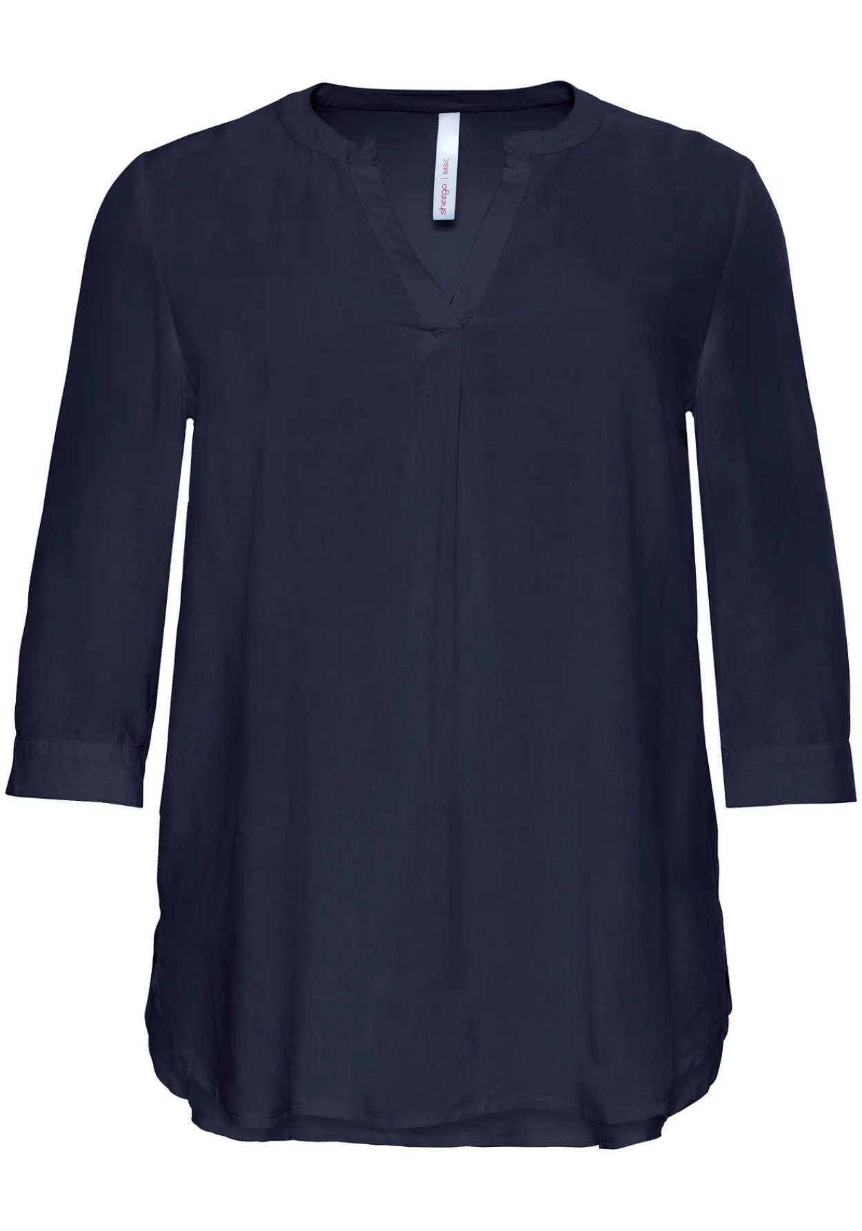 Tunika mit 3/4-Arm und gerundetem Saum<sheego Sale