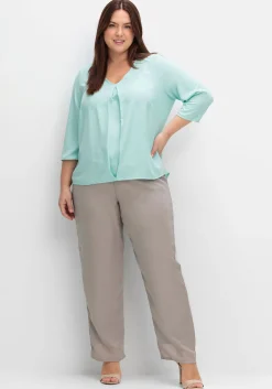 Tunika mit 3/4-Arm und Plisseefalten hinten<sheego Fashion