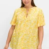 Tunika mit Blütenprint und V-Ausschnitt<sheego Discount