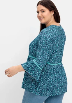 Tunika mit Blumenprint und 3/4-Arm<sheego New