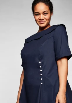 Tunika mit breitem, runden Kragen und Zierknöpfen<sheego by Joe Browns Discount