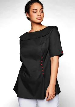 Tunika mit breitem, runden Kragen und Zierknöpfen<sheego by Joe Browns Discount