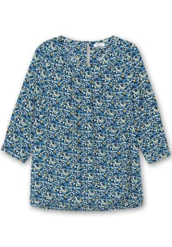 Tunika mit gelegten Falten und Minimalprint<sheego New