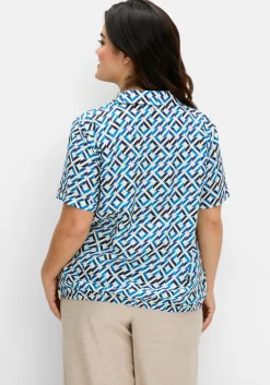 Tunika mit Grafikprint und Gummizugbund<sheego Discount
