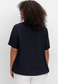 Tunika mit Hemdkragen und Gummizugbund<sheego Clearance