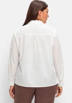 Tunika mit Hemdkragen und kurzer Knopfleiste<sheego Fashion