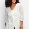 Tunika mit Lochstickerei, in leichter A-Linie<sheego by Joe Browns Sale