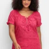 Tunika mit Lochstickerei und Rüschen<sheego by Joe Browns Online