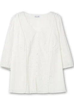 Tunika mit Lochstickerei, in leichter A-Linie<sheego by Joe Browns Sale