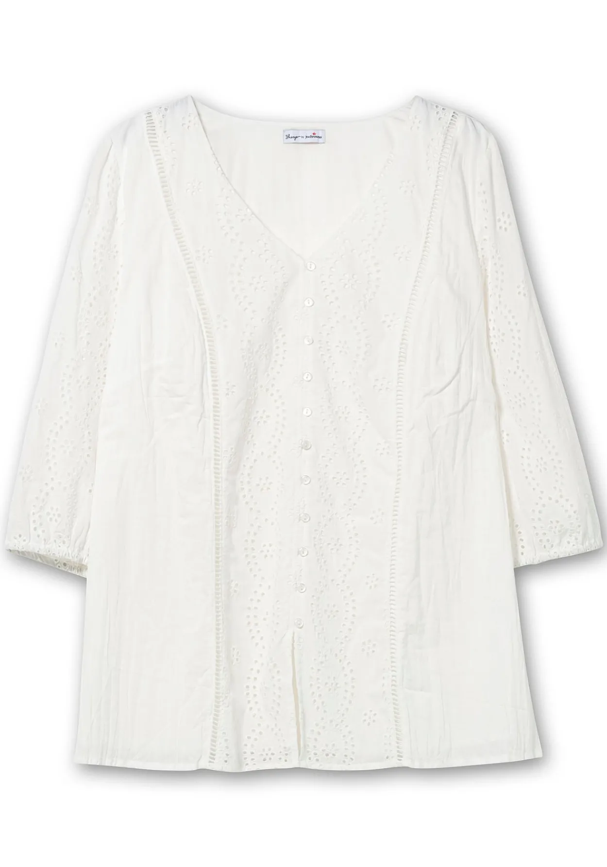 Tunika mit Lochstickerei, in leichter A-Linie<sheego by Joe Browns Sale