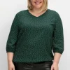 Tunika mit Minimalprint und Saum-Gummizug<sheego Sale