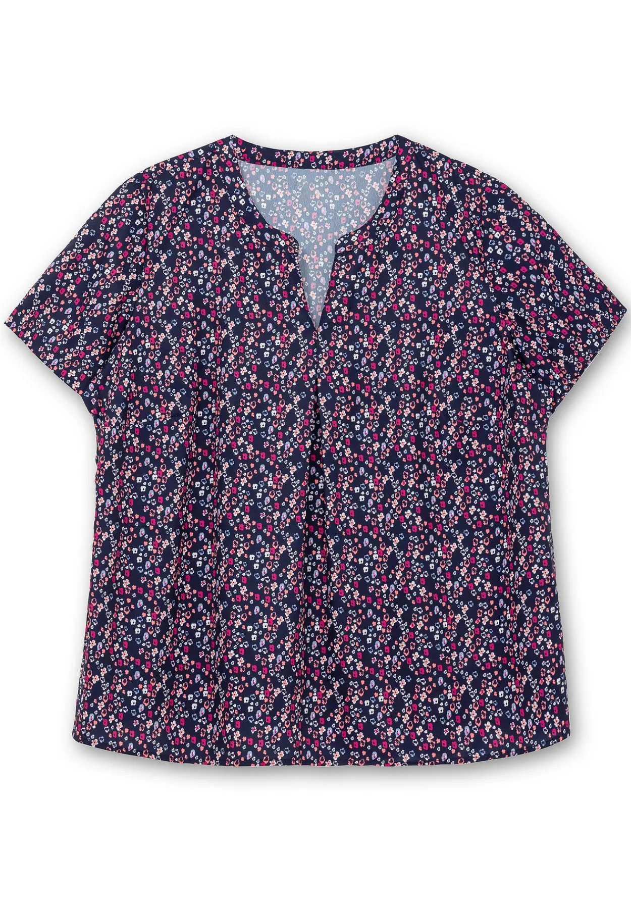 Tunika mit Minimalprint und kurzen Ärmeln<sheego Hot