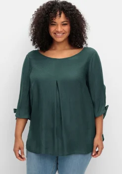Tunika mit Ärmel-Details und V-Ausschnitt hinten<sheego Fashion