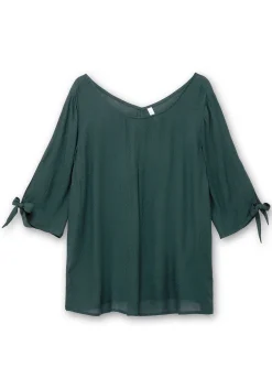 Tunika mit Ärmel-Details und V-Ausschnitt hinten<sheego Fashion