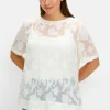 Tunika mit transparentem Jacquardmuster<sheego Online