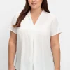 Tunika mit V-Ausschnitt und Faltendetail vorn<sheego Best