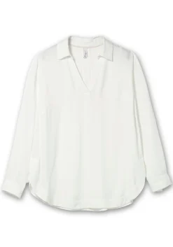 Twill-Tunika mit Hemdkragen und Kellerfalte hinten<sheego Sale