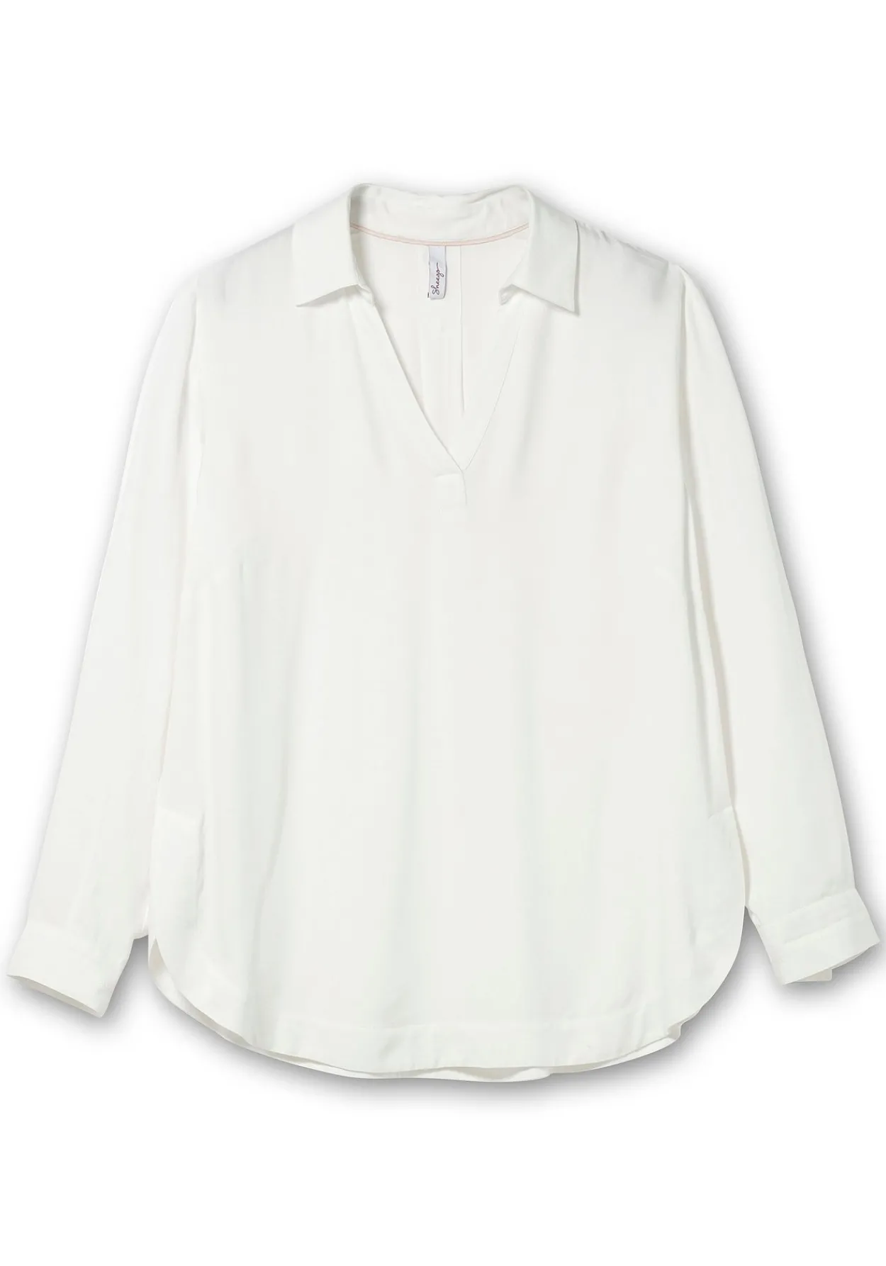 Twill-Tunika mit Hemdkragen und Kellerfalte hinten<sheego Sale