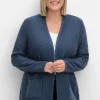 Verschlusslose Strickjacke im Linksstrickmuster<sheego Sale