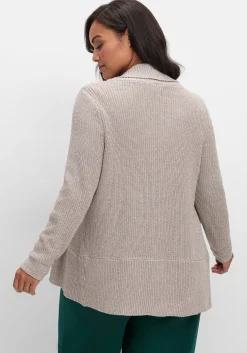 Verschlusslose Strickjacke mit Schalkragen<sheego Best