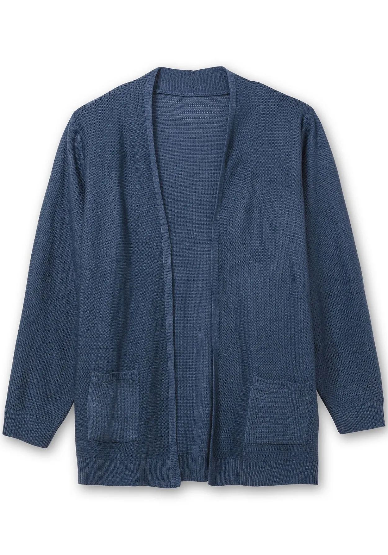 Verschlusslose Strickjacke im Linksstrickmuster<sheego Sale