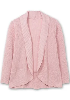 Verschlusslose Strickjacke mit Schalkragen<sheego Clearance