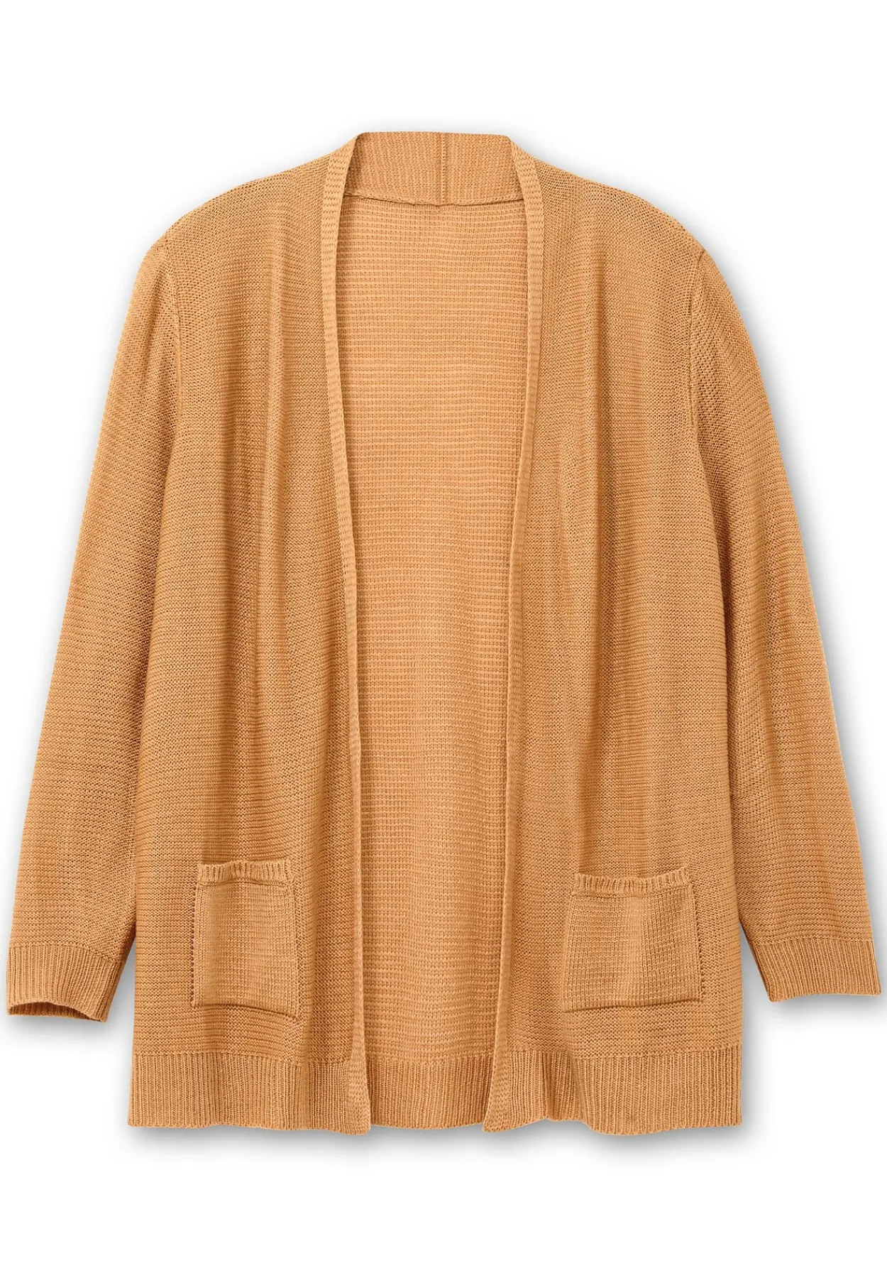 Verschlusslose Strickjacke im Linksstrickmuster<sheego Best