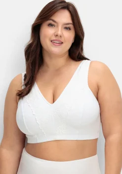 Verschlussloser BH ohne Bügel, mit Spitze<sheego Sale