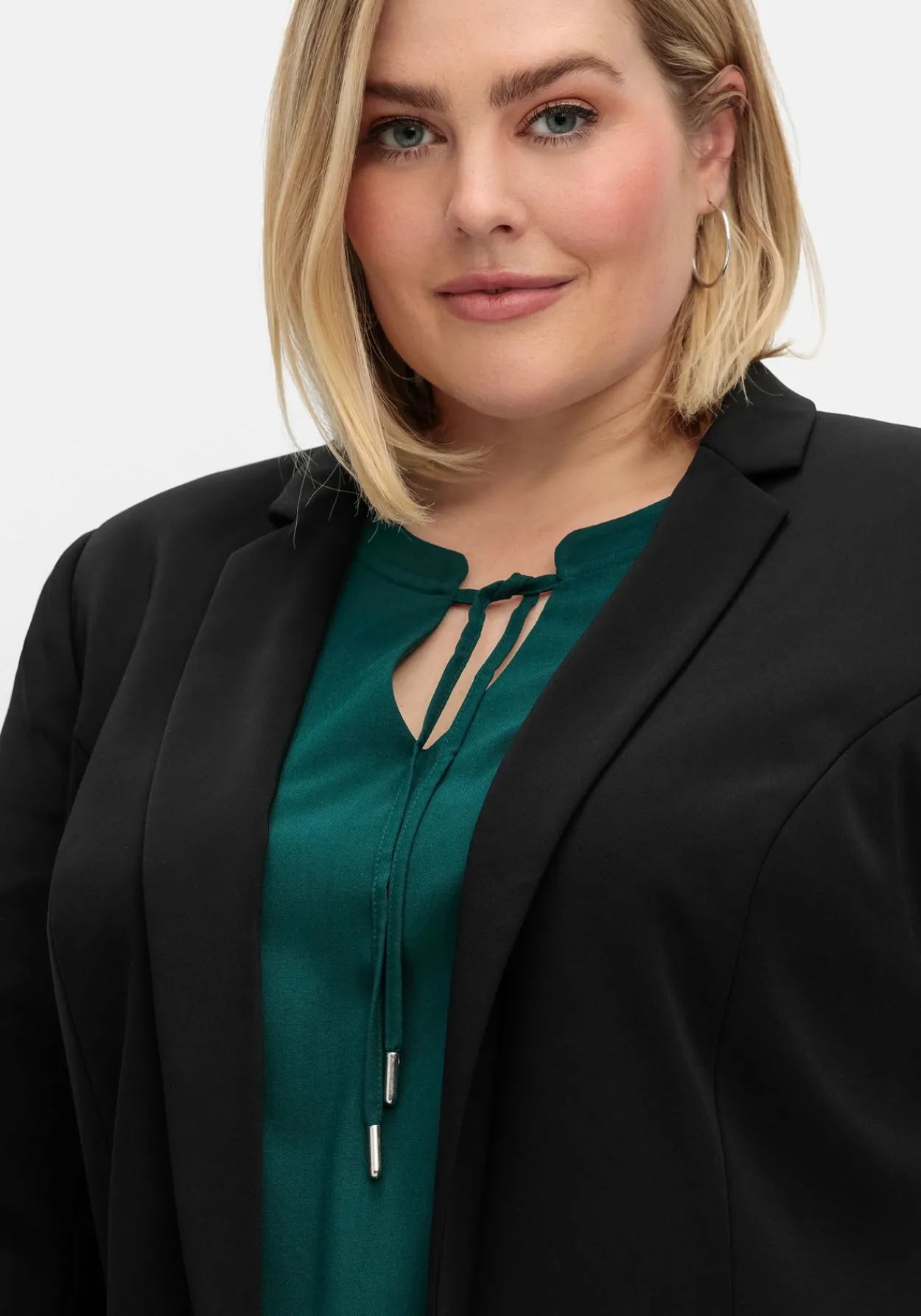 Verschlussloser Longblazer mit 3/4-Arm, gefüttert<sheego Clearance