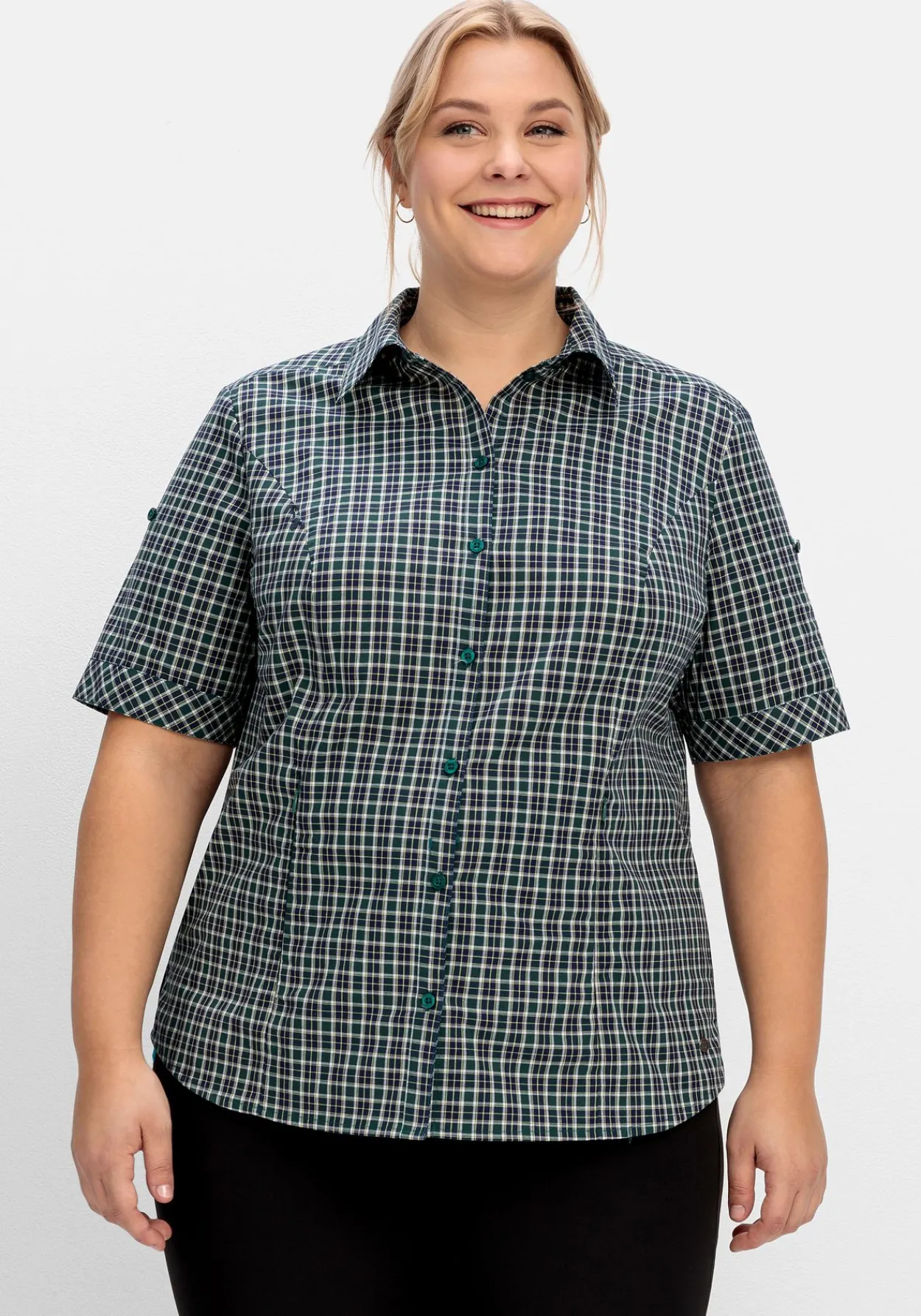Wanderbluse mit Reißverschluss-Taschen<sheego New