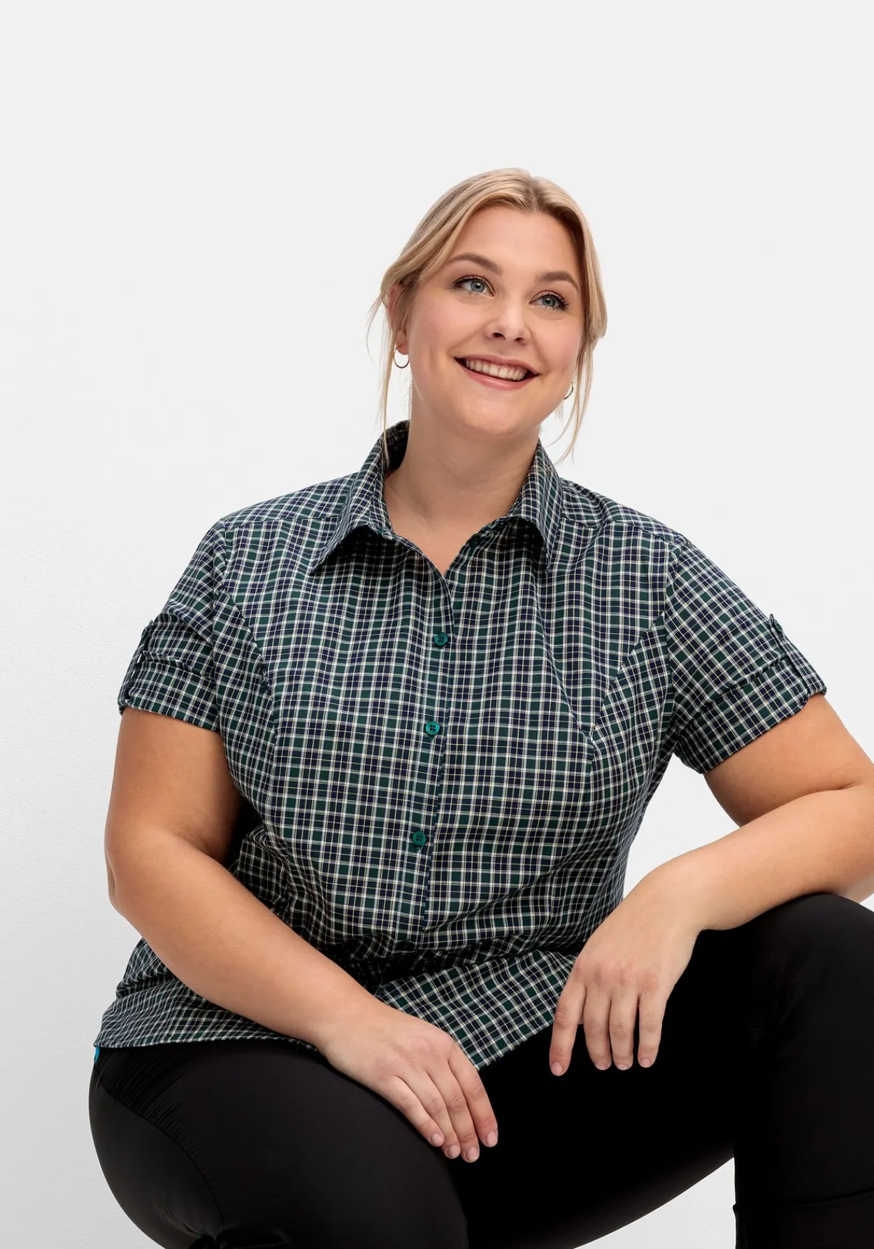 Wanderbluse mit Reißverschluss-Taschen<sheego New