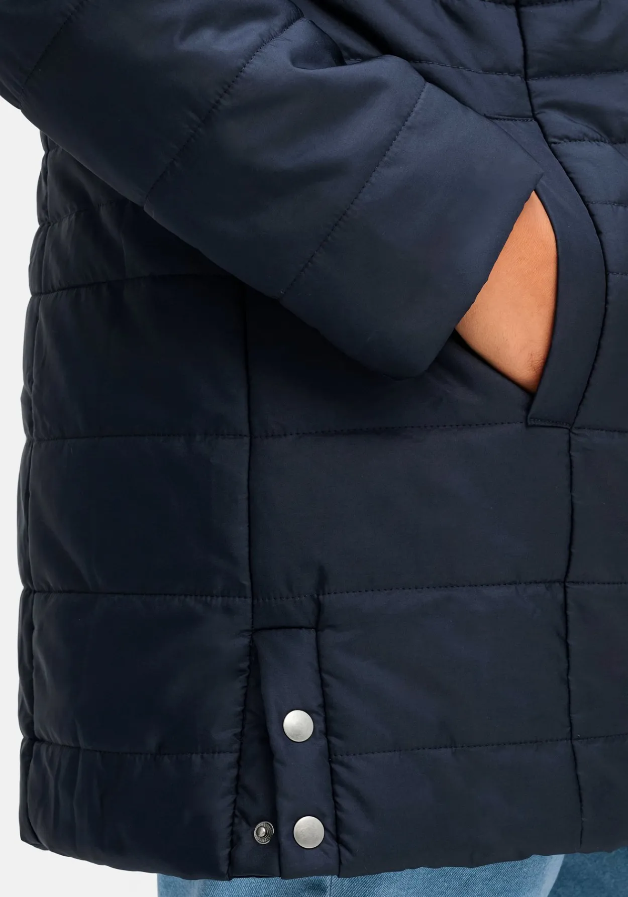 Warm wattierte Steppjacke mit Kapuze<sheego Fashion