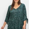 Weit schwingende Tunika mit Alloverprint<sheego Fashion