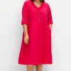 Weit schwingendes Kleid mit Häkelspitze<sheego Sale