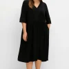 Weit schwingendes Kleid mit Häkelspitze<sheego Sale