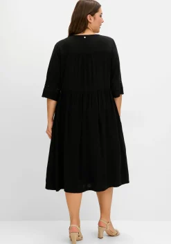 Weit schwingendes Kleid mit Häkelspitze<sheego Sale