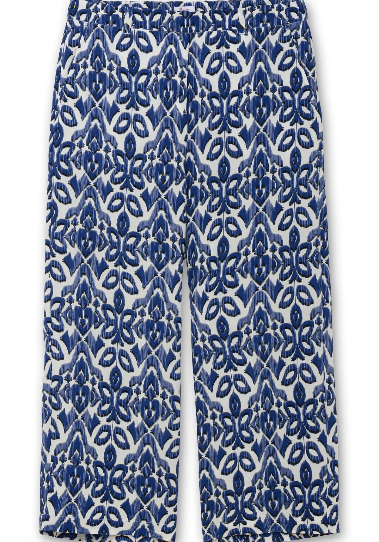 Weite bedruckte Hose mit Teilgummibund<sheego Sale