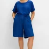 Weite Bermudas in Struktur-Qualität, mit Schlupfbund<sheego Discount