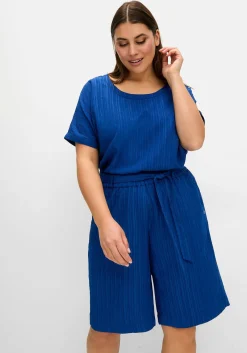 Weite Bermudas in Struktur-Qualität, mit Schlupfbund<sheego Discount