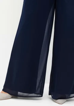 Weite Chiffonhose im Lagenlook, gefüttert<sheego Fashion