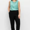 Weite, fließende Hose mit Bündchen am Saum<sheego Clearance