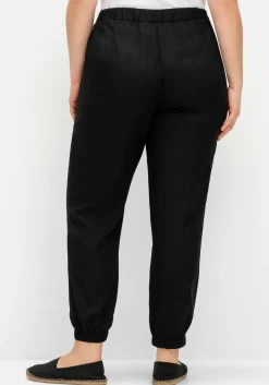 Weite, fließende Hose mit Bündchen am Saum<sheego Clearance