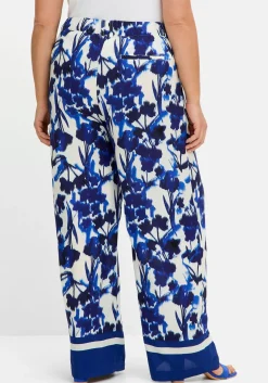 Weite, fließende Hose mit Blumendruck<sheego New