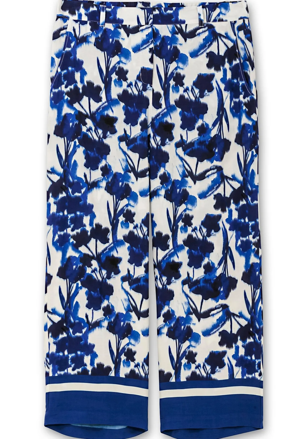 Weite, fließende Hose mit Blumendruck<sheego New